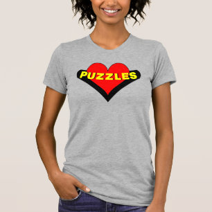 Puzzles Over Heart T-Shirt
