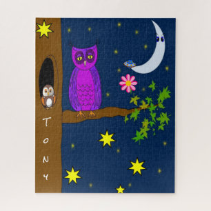 Puzzles Owl Moon Stars
