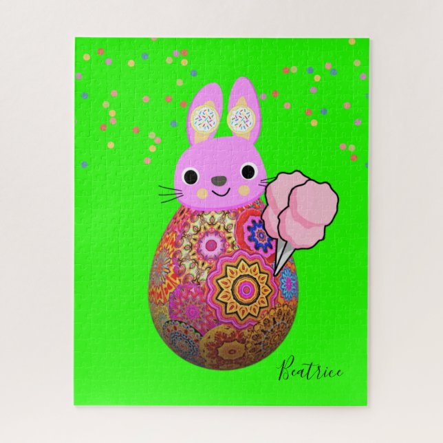 Puzzles Pink Rabbit Mandala (Vertical)