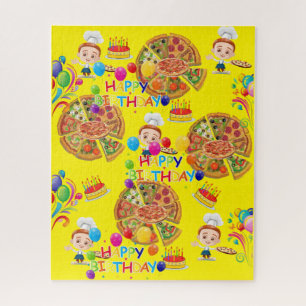 Puzzles Pizza Happy Birthday