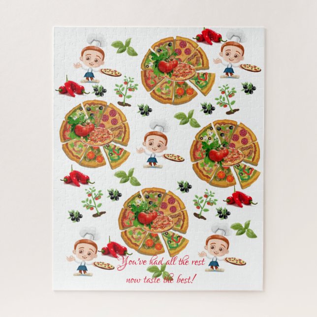 Puzzles Pizza Pie (Vertical)