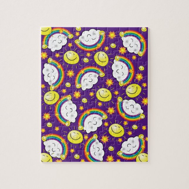 Puzzles Rainbows Clouds Sun Stars (Vertical)