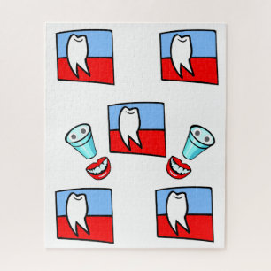 Puzzles Red & Blue Teeth Dentist