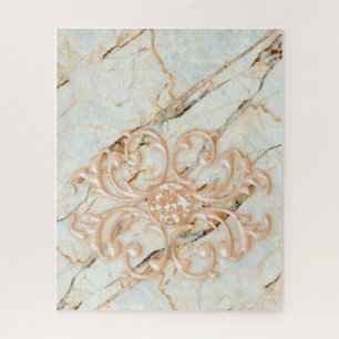 Puzzles Rose Marble Floral
