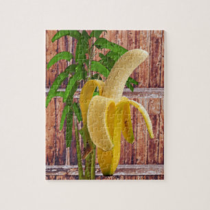 Puzzles Rustic Wood Banana