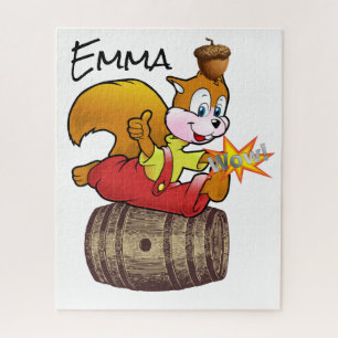 Puzzles Squirrel Acorn Barrel