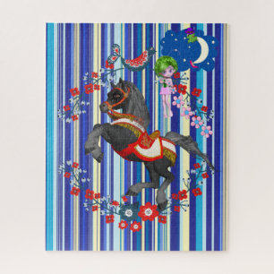 Puzzles Stripe Horse Fairy Frog