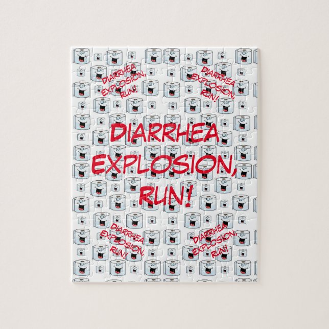 Puzzles Toilet Paper Diarrhoea Explosion Run  (Vertical)
