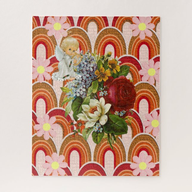 Puzzles Victorian Floral Angel (Vertical)