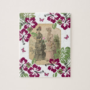 Puzzles Victorian Women Floral