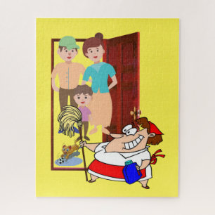 Puzzles Yellow Cleaning Lady