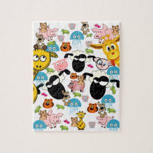 Puzzles Zoo Animals Pigs Giraffe