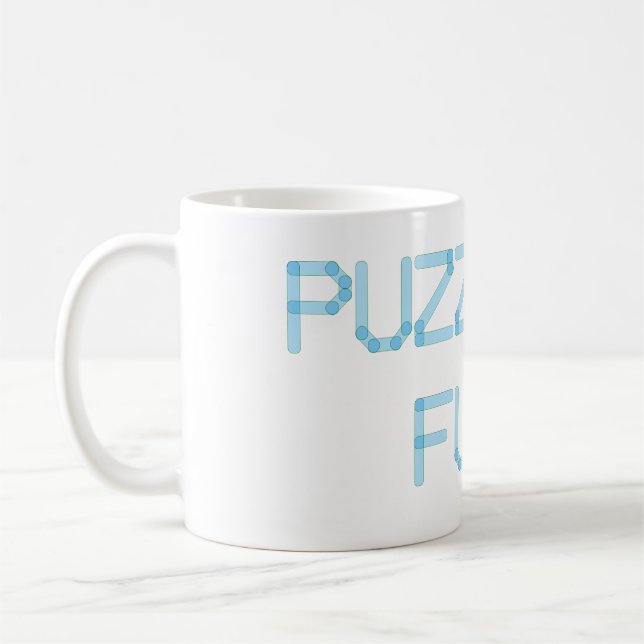 PUZZLING FUEL COFFEE MUG (Left)