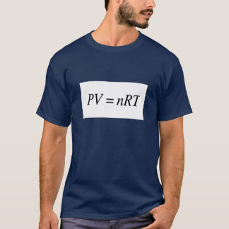 PV=nRT Ideal Gas Law- Mens Dark Tshirt