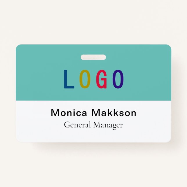 PVC Plastic Volunteer Badge with Clip Custom Logo ID Badge (Front)