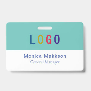 PVC Plastic Volunteer Badge with Clip Custom Logo ID Badge