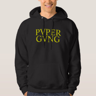 PVPERGVNG Casual (BLACK x YELLOW HOODIE) Hoodie