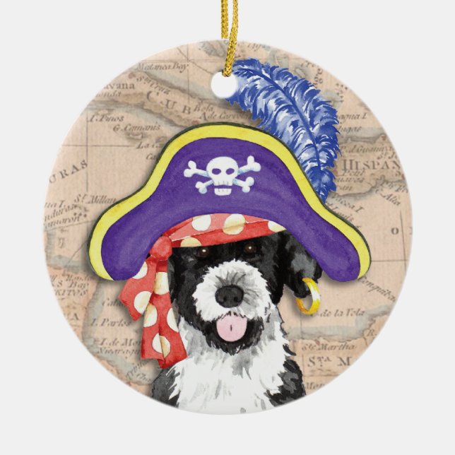 PWD Pirate Ceramic Ornament (Front)