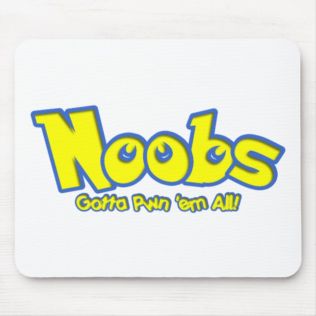 Pwn Noobs Mouse Pad (Front)