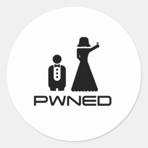 PWNED Marriage Classic Round Sticker