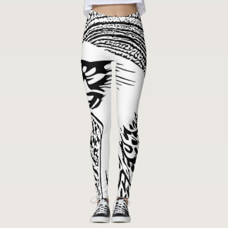 Pychedelic eagle abrstract art leggings