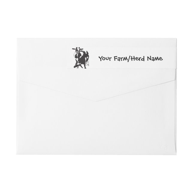 Pygmy Goat Your Farm Name Wrap Around Wrap Around Label (Back)