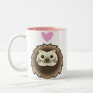 Pygmy Hedgehog Love Two-Tone Coffee Mug