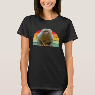 Pygmy Marmoset Monkey Vintage Men Women Kids T-Shirt