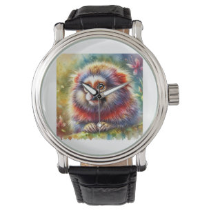Pygmy Marmoset Serenity 230824AREF145 - Watercolor Watch