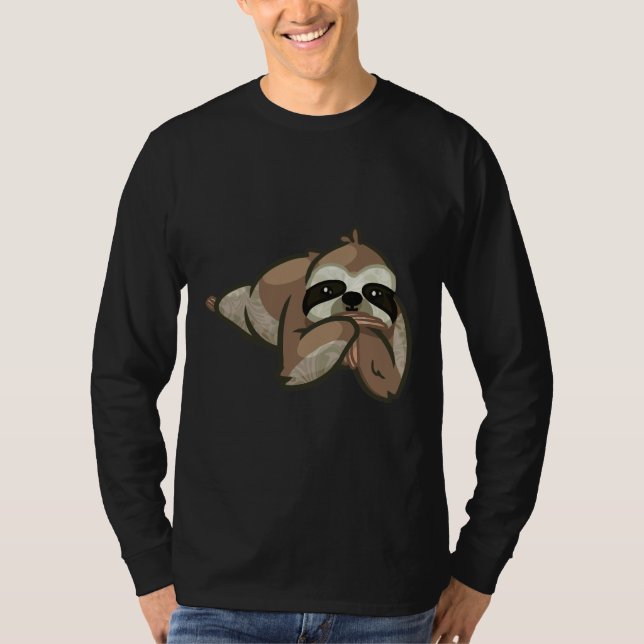 Pygmy Three Toed Sloth Critically Endangered T-Shirt (Front)
