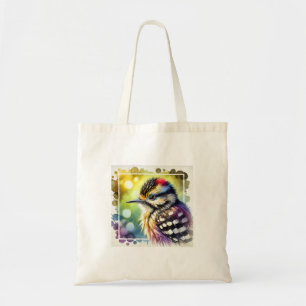 Pygmy Woodpecker 031124AREF121 - Watercolor Tote Bag