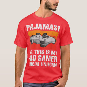 Pyjamas No Pros Gamer Funny Video Games Boys Gamin T-Shirt