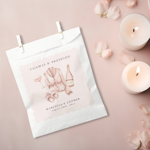 Pyjamas & Prosecco Bridal Shower Bachelorette Favour Bag