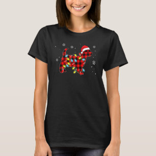 Pyjamas Red Buffalo Plaid Yorkie Merry Christmas T-Shirt