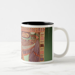 Pylon pectoral decorated with the vulture Two-Tone coffee mug