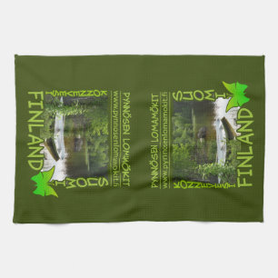 Pynnösen Lomamökit custom kitchen towels