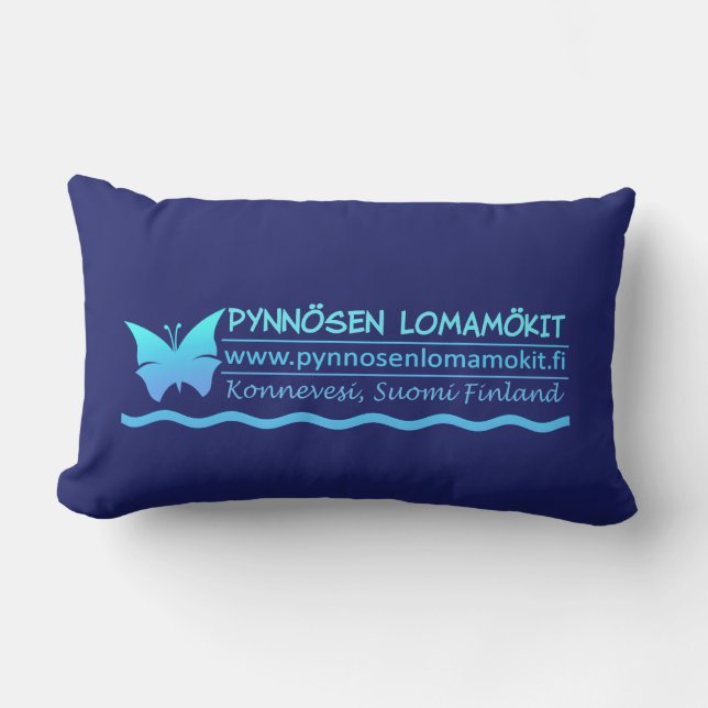 Pynnösen Lomamökit custom pillow (Front)