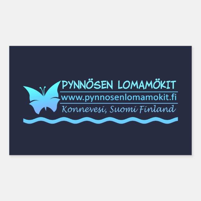 Pynnösen Lomamökit stickers - customise (Front)