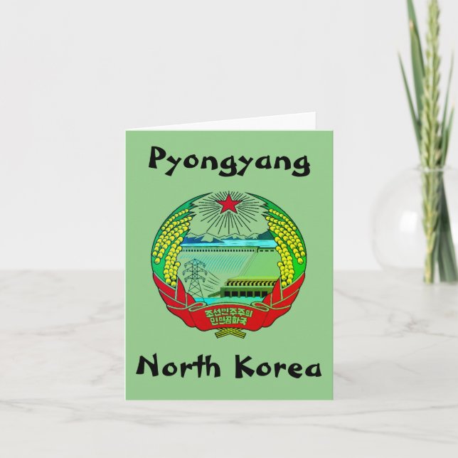 Pyongyang, North Korea (DPRK) Hermit Kingdom Card (Front)