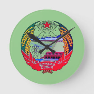 Pyongyang, North Korea (DPRK) Hermit Kingdom Round Clock