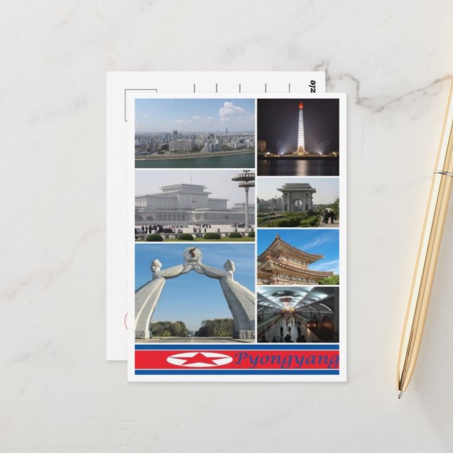 Pyongyang - North Korea - Postcard (Front/Back In Situ)