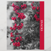 Pyracantha Berry Snacks Recipe Divider