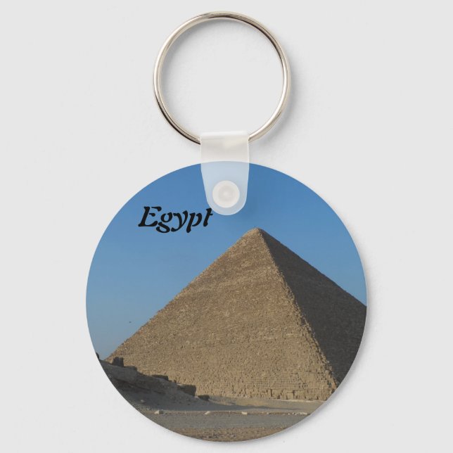 Pyramid at Giza, Egypt Key Ring (Front)
