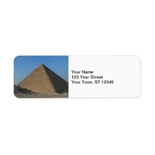 Pyramid at Giza, Egypt Return Address Label