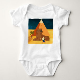 Pyramid at night baby bodysuit