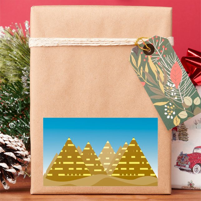 Pyramid City Rectangular Sticker (Creator Uploaded)