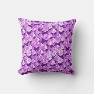Pyramid crystals, purple cushion