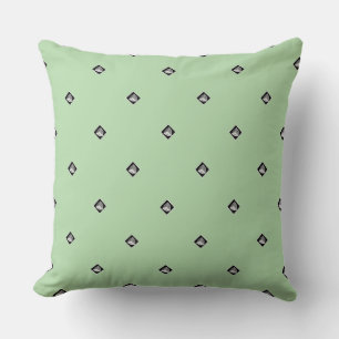 Pyramid Cube Repeat Mint Green            Cushion
