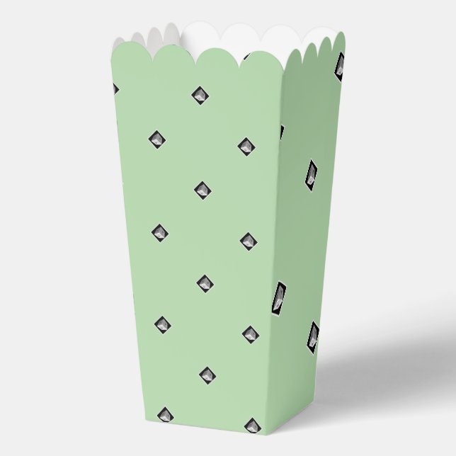 Pyramid Cube Repeat Mint Green          Favour Box (Front)