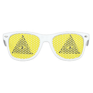 PYRAMID ILLUMINATI EYES. ENIGMATIC EYES. KIDS SUNGLASSES